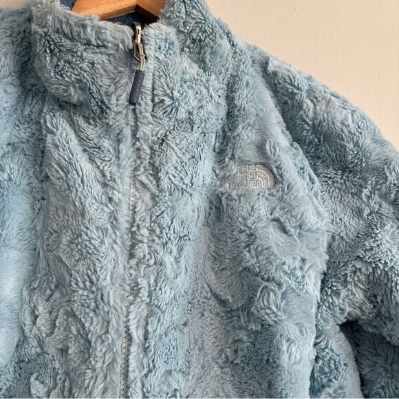 The North Face Jacket Womens Small Blue Reversible Puffer Fleece Faux Fur - Picture 5 of 12